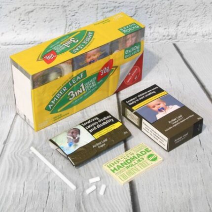 Buy Amber Leaf Original Hand Rolling Tobacco 5 x 50g Pouches UK